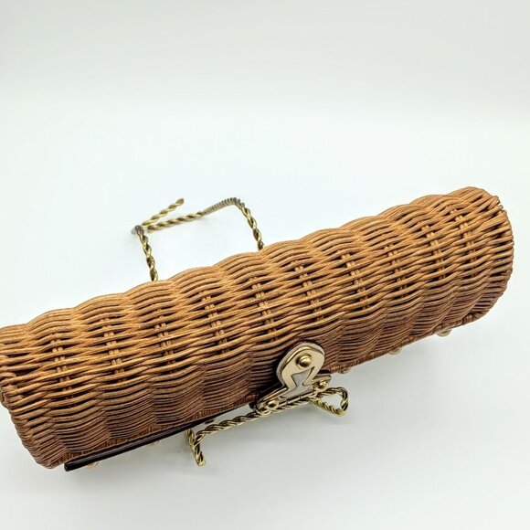 MICHAEL Michael Kors Basketweave Rattan Wicker Clutch Bag - Picture 4 of 10
